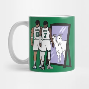 Jayson Tatum and Jaylen Brown Mirror GOATs Mug